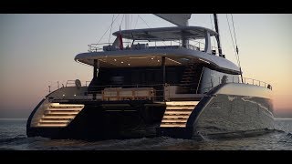 Sunreef 80 THE biggest catamaran 244m at the cannes 2018 boatshow [upl. by Mendoza756]