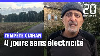 Tempête Ciaran Après 4 jours sans électricité Jacques retrouve le courant [upl. by Aiekahs]