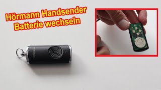 Hörmann Handsender Gehäuse öffnen amp Batterie wechseln  Garagentor Fernbedienung Batteriewechsel [upl. by Aydan]