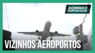 Vizinhos de aeroportos convivem com barulho de aviões e medo de acidentes [upl. by Jessalin]