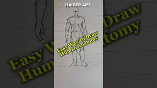 Easy Way To Draw Human Anatomy  tutorial pencildrawingart drawing [upl. by Hildagarde372]