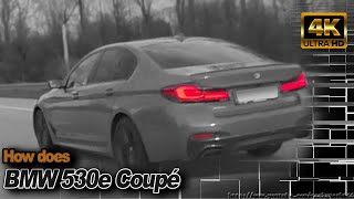 BMW 530e Coupé going wild on the Autobahn  Insane Hunt 4k [upl. by Inaniel]