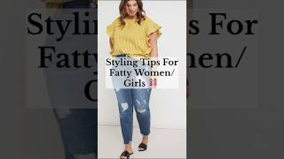 Styling tips for fatty womengirls ✅new shorts  fattywomen clothingstyle trending [upl. by Htenaj]