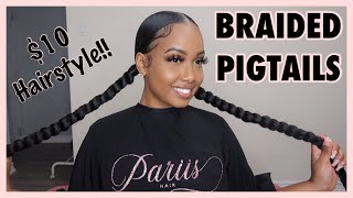 How to do pigtail braids [upl. by Hgielek462]