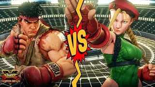 Street Fighter V Champion Edition RYU VS CAMMY [upl. by Fe844]