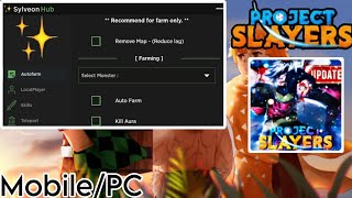 📥Roblox script hack📥🔥project slayer🔥script made by Sylvcon HubMobilePCLion Kc Lee [upl. by Ardyaf466]