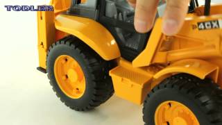 Bruder 02428 Backhoe Loader JCB 4 CX REVIEW [upl. by Hollander]