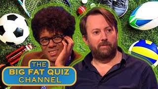 Richard Ayoade amp David Mitchell Surprise EVERYONE In The Sports Round  Big Fat Quiz [upl. by Anierdna]