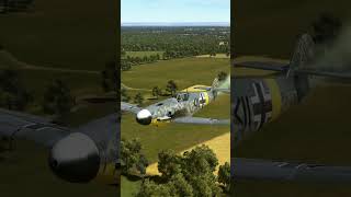 Bf 109 loses engine power and crashes into trees shorts airplane crash [upl. by Eras959]