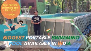 Bestway Intex Indias BIGGEST Portable Swimming Pool SIZE 31ft for Home Garden amp Terrace Air BnB [upl. by Byram554]