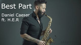 BestPart  Daniel Caesar ft HER sax cover Graziatto [upl. by Inalem167]