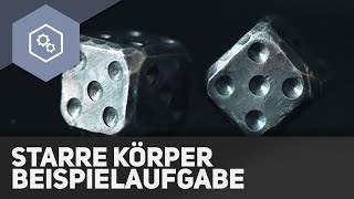 Starre Körper berechnen 3D Beispielaufgabe  Technische Mechanik Grundlagen 4 [upl. by Benoite]