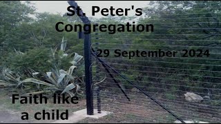 St Peters Congregation Sermon 29 September 2024 [upl. by Dante]