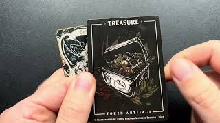 Custom Magic The Gathering Metal Token  1000 Discord Members Celebration  TreasureFood [upl. by Hasseman]