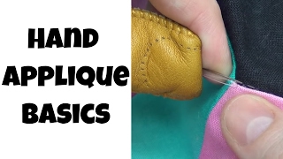 How to Hand Applique  Quilting Basic Tutorial for Beginners with Leah Day [upl. by Kendrah]