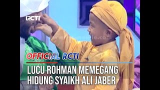 Tingkah Lucu Rohman Memegang Hidung Syaikh Ali Jaber  BERKAH HAFIZ INDONESIA 2018 [upl. by Wagshul724]