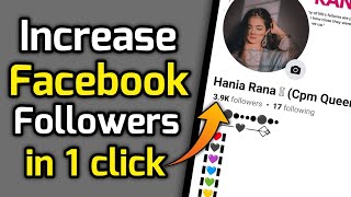 How to increase facebook followers  facebook followers kaise badaye  facebook followers [upl. by Henrie]