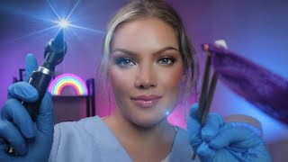 ASMR Unclogging Your Ears 👂 Deep Ear Cleaning Otoscope Ear Inspection Binaural Hearing Tests [upl. by Ttej28]