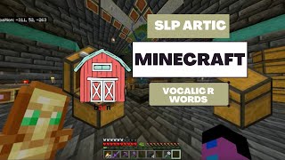 Vocalic R Minecraft Artic Adventure  Free SpeechLanguage Pathology Articulation Activity [upl. by Bekki]