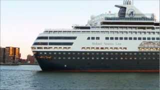 Holland America Line MS RYNDAM maiden call at Rotterdam [upl. by Ahsie]