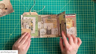 NEW ONE PAGE WONDER FOLIO  TUTORIAL  TIM HOLTZ INSPIRED  USE ONE 12X12 PAPER papercrafts diy [upl. by Giovanna]