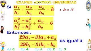 Examen Admisión a la Universidad CALLAO Razones y Proporciones Solucionario UNAC [upl. by Leiruh]