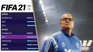 FIFA CUSOTM TACTICS  MARCELO BIELSA 3313 SYSTEM [upl. by Wilmer]