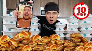 10 Min MrBeast Burger Challenge DESTROYED [upl. by Cissy333]