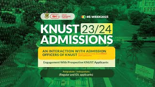 KNUST ADMISSIONS 2023 2024 Engagement with prospective KNUST Applicants [upl. by Mcnair]