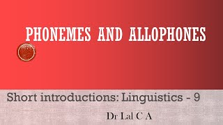 Phonemes and Allophones [upl. by Nivlek]