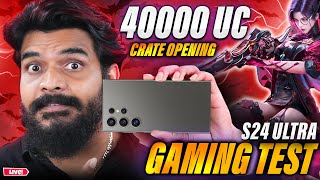 10k LIKES 40000 UC Ultimate Set Crate Opening  Samsung S24 Ultra BGMI Test  PRASADTECHINTELUGU [upl. by Kulda]