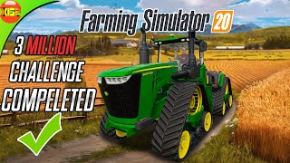 3 Million Dollar Challenge Compeleted  Farming Simulator 20 Timelapse Gameplay fs20 [upl. by Caril932]