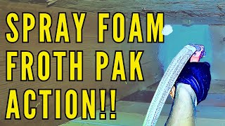 Spray Foam Froth Pak Action [upl. by Adirahs120]