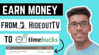 Earn Money From Hideout TV To TimeBucks tilakbatham [upl. by Merkle]