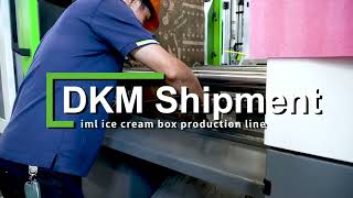 DKM Shipment IML ice cream box production line [upl. by Harpole626]