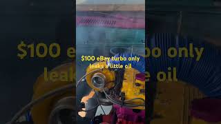 100 ebay turbo only leaks a little oil 4g54 g54b mitsubishimightymax d50 ebayturbo [upl. by Rosina]