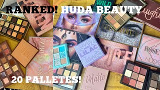 RANKING HUDA BEAUTY EYESHADOW PALETTES BEST HUDA EYESHADOW PALETTE RECOMMENDATION WHICH ONE TO BUY [upl. by Shulamith]