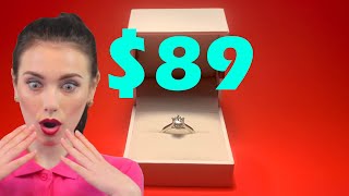 I Bought The Cheapest MOISSANITE Engagement Ring On AMAZON [upl. by Vescuso]