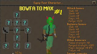 BOWFA to MAX on a 60 attack med level 01  OSRS [upl. by Namielus]