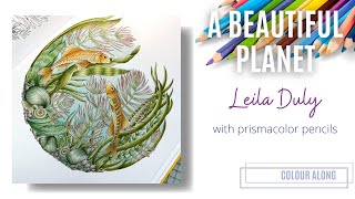 Colour Along  Beautiful Planet an Intricate Colouring Book by Leila Duly [upl. by Balac]