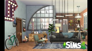 Young Musicians Studio Apartment 18 Culpepper House The Sims 4 Speed Build  Stop Motion  NOCC [upl. by Ahsilad]