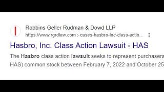 Hasbro Class Action Lawsuit [upl. by Ellene]