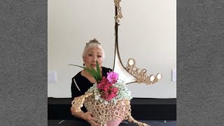 Sogetsu Ikebana ArtScapes2020 Beauty From The Garden Demonstration  Katsuko Biko Thielke [upl. by Frazier92]