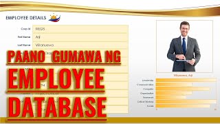 How to Create an Employee Database in Excel  TAGALOG [upl. by Ziul]