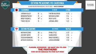 Devon Meadows v Cardinia  A Grade [upl. by Marcello]