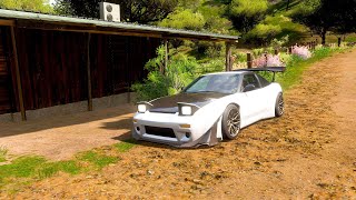 Nissan 240SX SE  Forza Horizon 5  Steering Wheel Gameplay [upl. by Esnofla668]