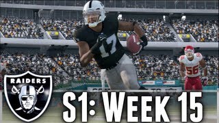 Madden NFL 13 Connected Careers Jacoby Ford and Denarius Moore RETURN  S1Week 15 vs KC Chiefs [upl. by Ross]