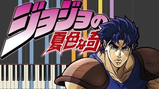 JoJo’s Bizarre Adventure Phantom Blood  Jonathan victory theme using only piano [upl. by Nerhtak305]