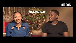 ODEON meets the cast of Boxing Day  LeighAnne Pinnock Aml Ameen and Aja Naomi King [upl. by Acinod]