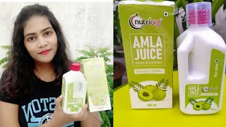 Nutriorg Amla Juice Review In Hindi [upl. by Acsicnarf529]